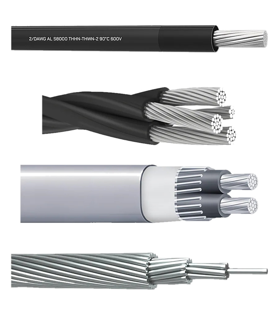Cables de aluminio