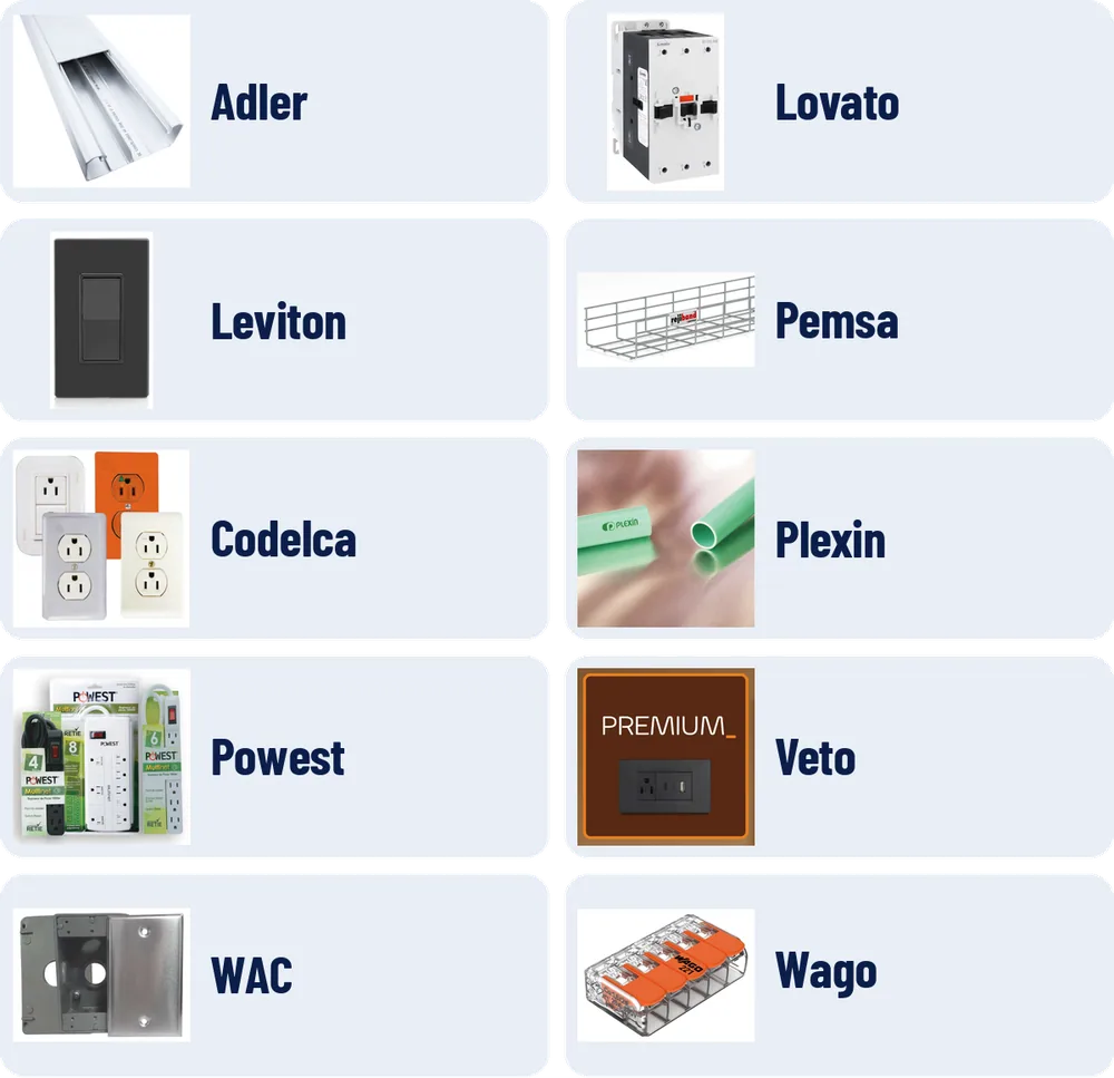 Marcas de materiales eléctricos